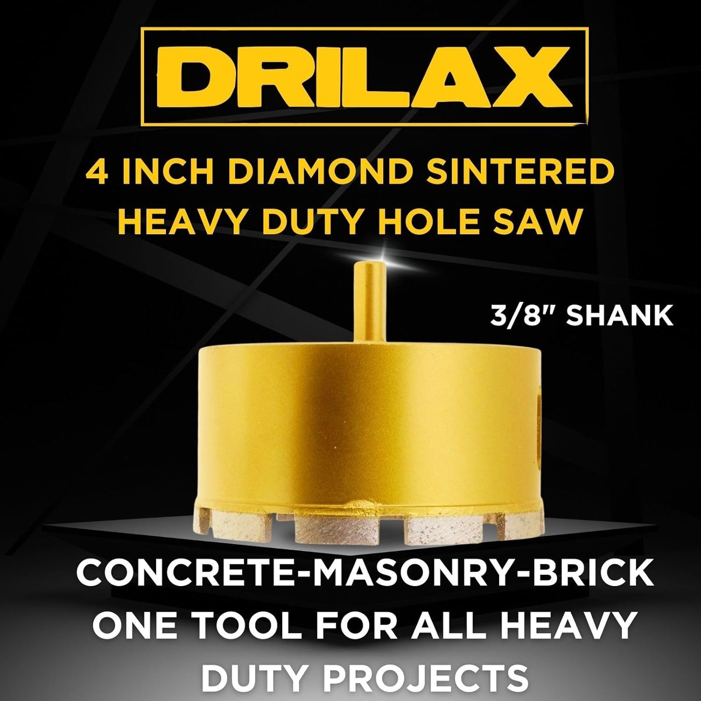 4 inch Diamond Hole Saw Concrete Heavy Duty Gold Series