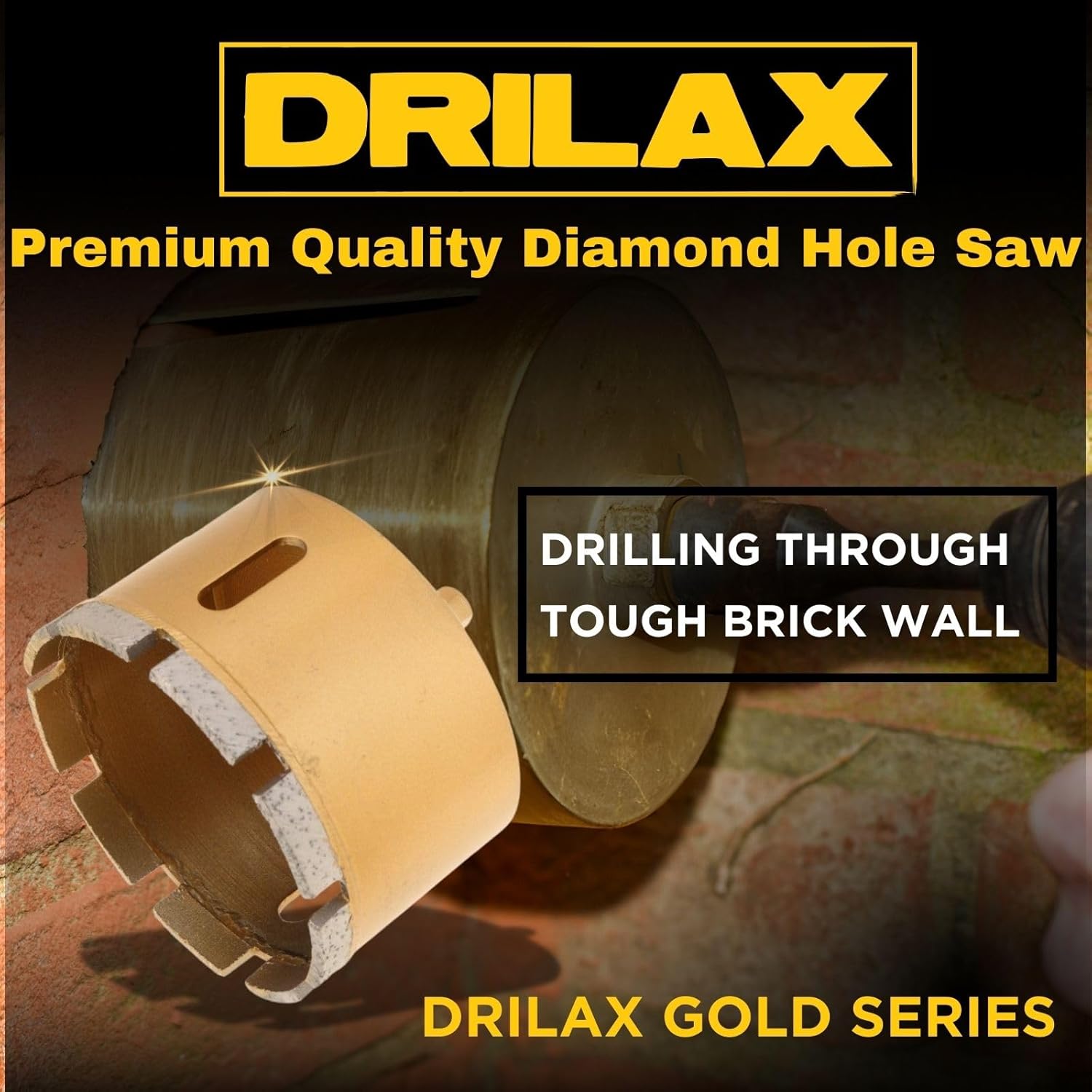 3-1/2 inch Diamond Hole Saw Concrete Heavy Duty Gold Series