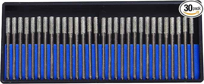 Drilax 3mm Diamond Drill Bits for Glass, Stones, Jewelry Dremel Compatible