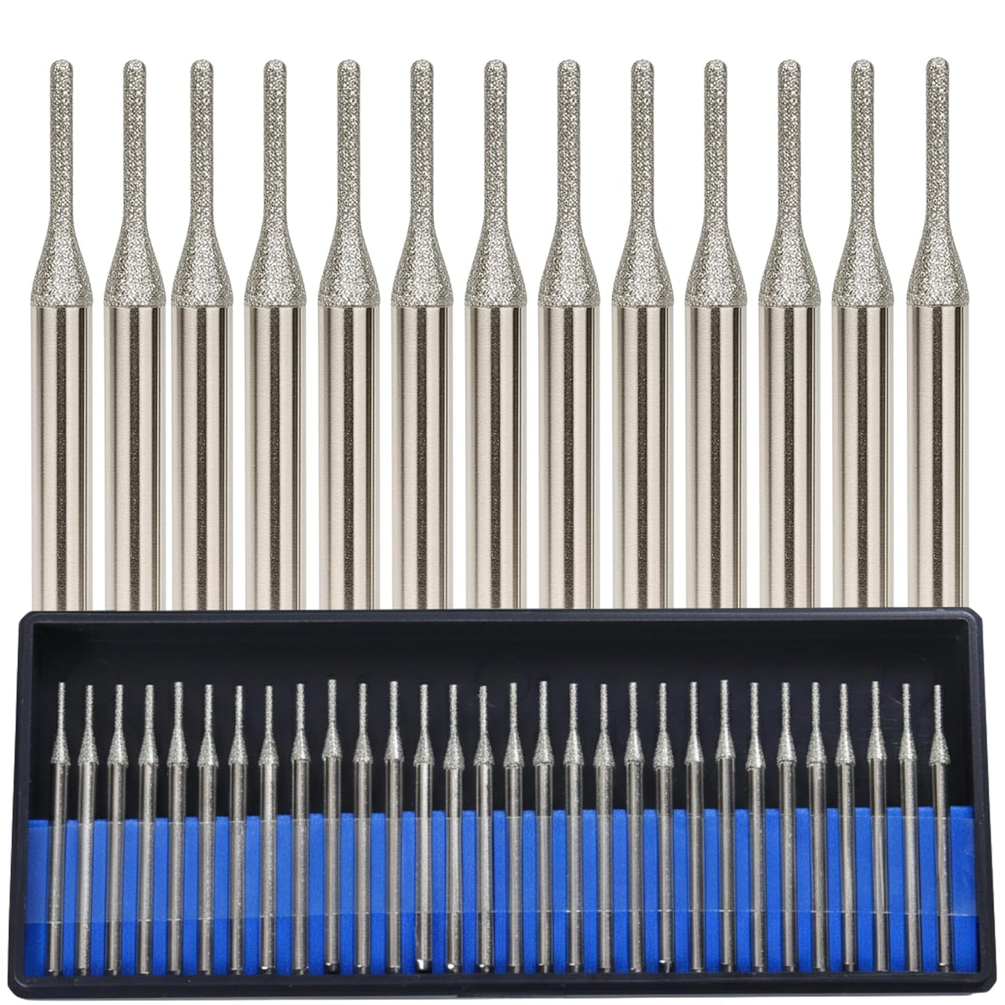 DRILAX Small Diamond Drill Bits set 1mm to 3mm, compatible with Dremel Diamond Bits for Stone