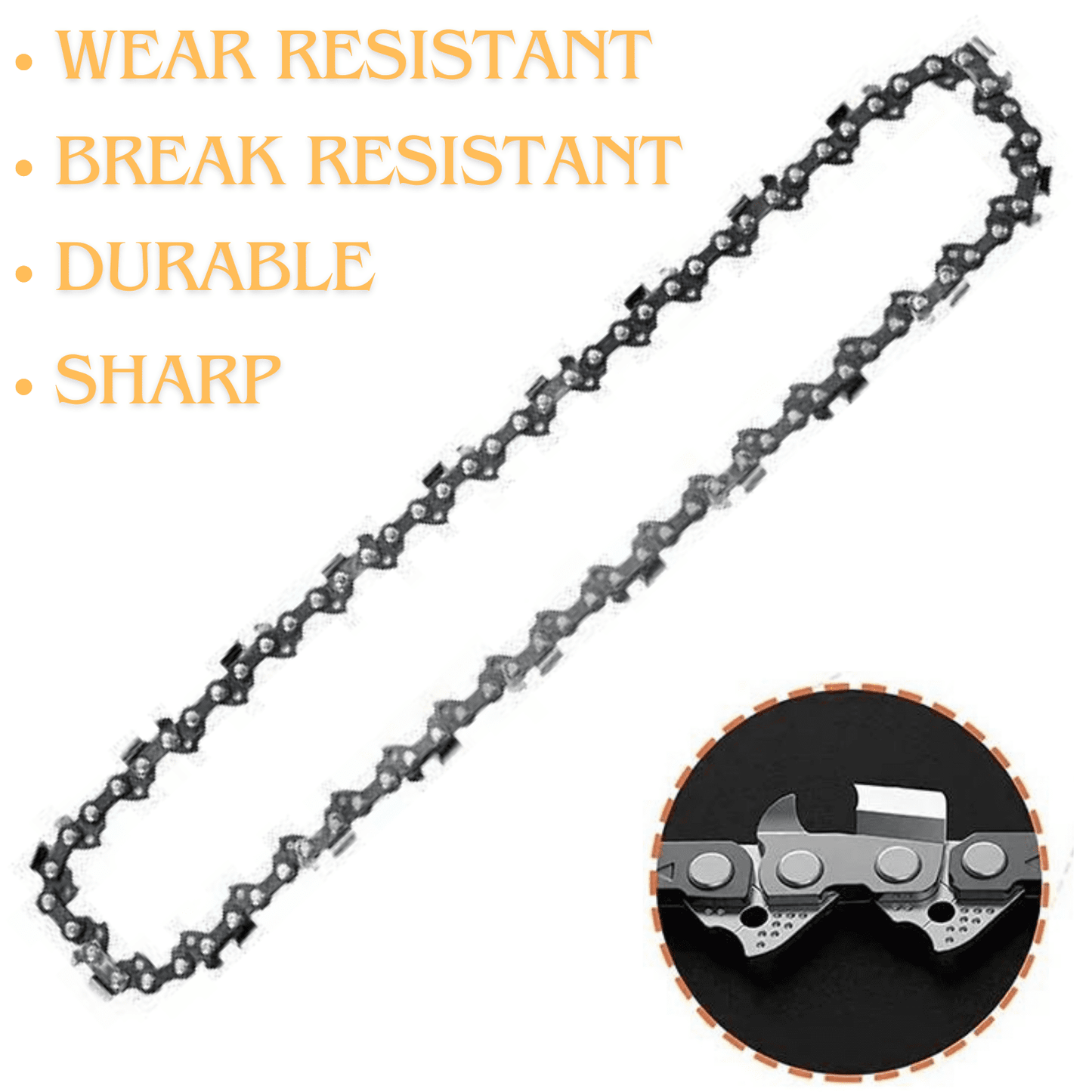 Drilax remington pole saw chain replacement durable sharp wear resistant chainsaw chain for pruning