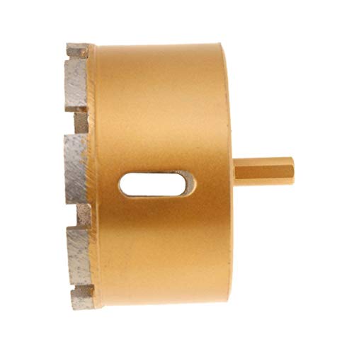 Drilax Diamond Hole Saw Drill Core Bit Heavy Duty Wet and Dry Use 3-1/2 for Brick, Concrete Block, Masonry 2 inches Depth of Cut - 3/8 inch Standard Shank DrilaxHD010090