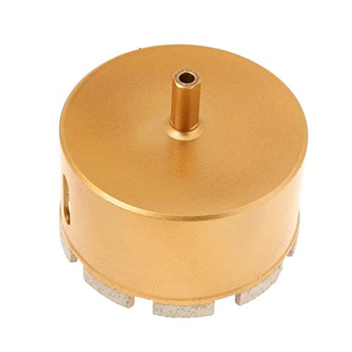 Drilax Diamond Hole Saw Drill Core Bit Heavy Duty Wet and Dry Use 3-1/2 for Brick, Concrete Block, Masonry 2 inches Depth of Cut - 3/8 inch Standard Shank DrilaxHD010090