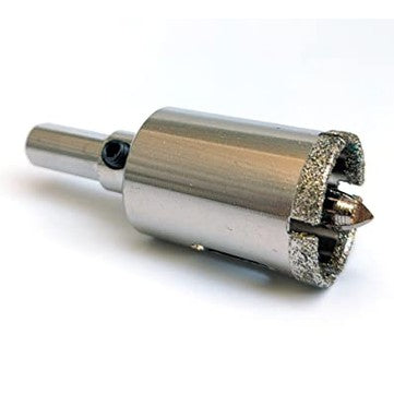 Drilax 1 Inch Diamond Hole Saw Drill Bit Tiles, Quartz, Marble, Granite Countertop, Ceramic, Porcelain Tiles Terra COTA Flower Pot Drain Holes with Removable Center Pilot Drill Bit Locator Pin Locator drilax-tools