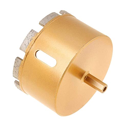 Drilax Diamond Hole Saw Drill Core Bit Heavy Duty Wet and Dry Use 3-1/2 for Brick, Concrete Block, Masonry 2 inches Depth of Cut - 3/8 inch Standard Shank DrilaxHD010090