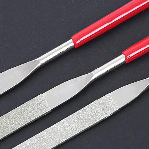 Drilax Diamond Coated Needle File Set 10 Pieces 5-1/2″ Long Sharpening Tool Kit Various Shapes
