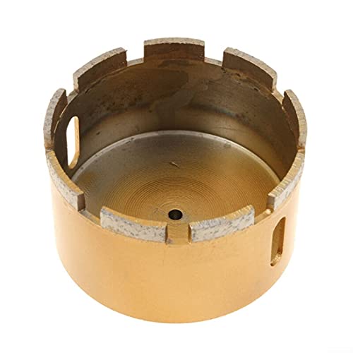 Drilax Diamond Hole Saw Drill Core Bit Heavy Duty Wet and Dry Use 3-1/2 for Brick, Concrete Block, Masonry 2 inches Depth of Cut - 3/8 inch Standard Shank DrilaxHD010090