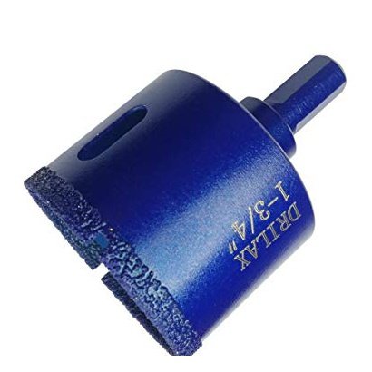 1-3/4 Inch Diamond Hole Saw Drill Bit Cobalt Series Vacuum Brazed