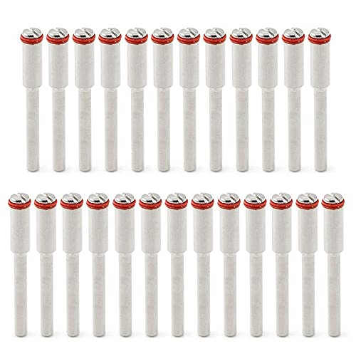 25 Pcs 1/8 inch Rotary Tool Mandrel for Accessories, Discs, and Wheels Stem Connection Compatible with Dremel 402