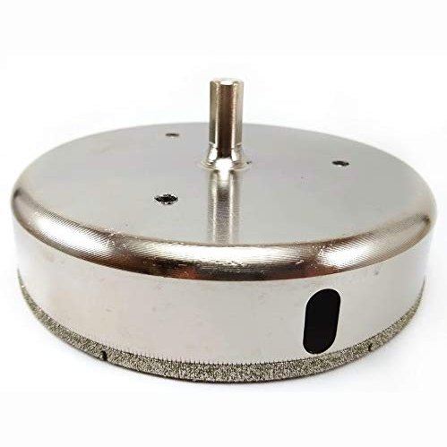 Drilax Diamond Coated Hole Saw 4-7/8 inch Drilling Tool Kitchen Bathroom Shower Drain Ceramic Porcelain Tiles Glass Marble Granite Quartz Holesaw