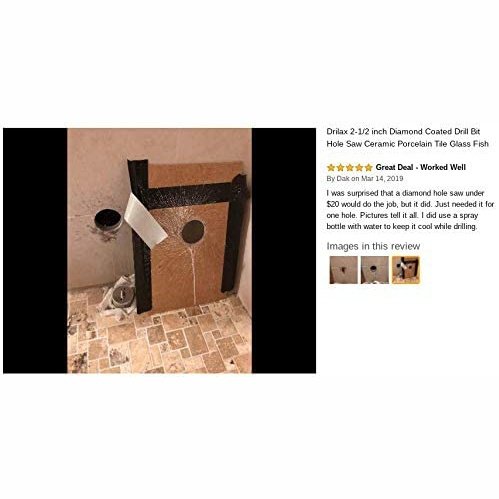 2-1/2 inch Chrome Series Diamond Hole Saw Drill Bit