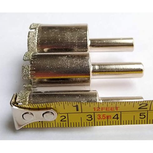 Drilax 3/4 inch Diamond Drill Bit Hole Saw Set Drilling Tool Ceramic Porcelain Tiles Glass Granite Quartz 5 Pack