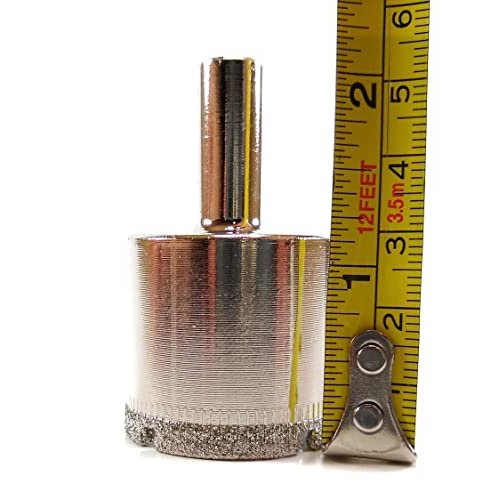 Drilax Diamond Hole Saw Core Glass, Marble, Granite, Ceramic Porcelain Tiles DIY Drill Bit Size: 1-3/8 inch