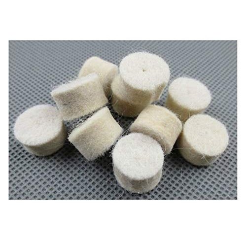 DRILAX 88 Pcs Wool Felt Polishing Buffing Waxing Pad Head Wheel Set Conical Point and Mandrel Kit Fit Dremel Wen Rotary Tools