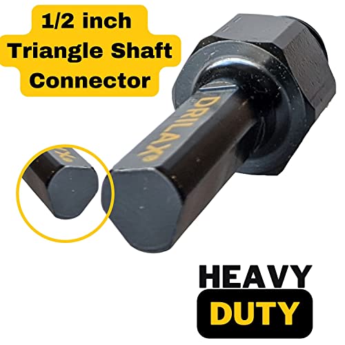 Heavy Duty Core Drill for Threaded Diamond Hole Saw 5/8 inch - 11 to 1/2" Shank Sanding Attachment Arbor Shaft Adapter