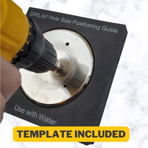 4-1/2 inch Chrome Series Diamond Hole Saw Drill Bit Template Guide Included