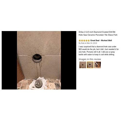 2-1/2 inch Chrome Series Diamond Hole Saw Drill Bit