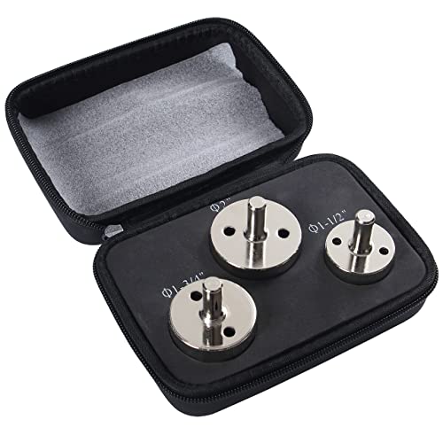 Drilax Pcs Diamond Drill Bit Set Extra Tall 1-1/2" 1-3/4" , 2" for Ceramic Porcelain Tile, Granite Quartz Countertop Hole Saws Shower, Faucet Drilling Tool 3 Pack
