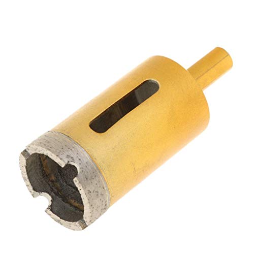 Drilax Diamond 1-1/4 Concrete Hole Saw Masonry Core Drill Bit Heavy Duty for Brick, Cinder Block 3/8 inch Standard Shank Rotary Tools