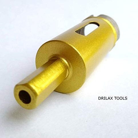Drilax Diamond 1 Concrete Hole Saw Masonry Core Drill Bit Heavy Duty for Brick, Cinder Block 3/8 inch Standard Shank Rotary Tools