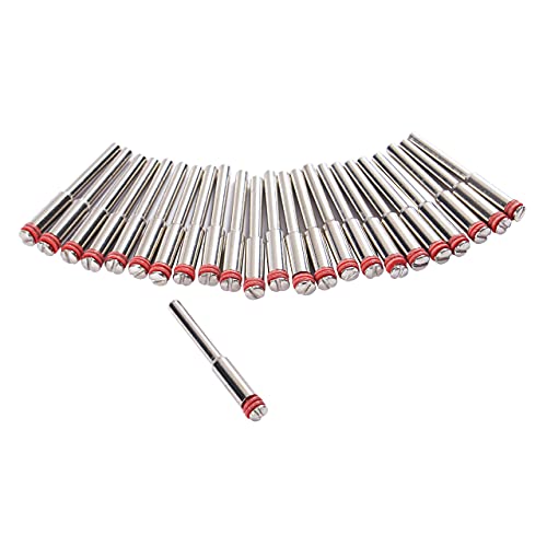 25 Pcs 1/8 inch Rotary Tool Mandrel for Accessories, Discs, and Wheels Stem Connection Compatible with Dremel 402