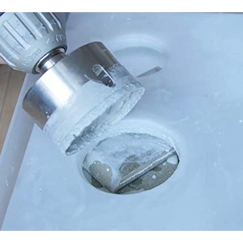 3-1/8 inch Diamond Hole Saw Drill Bit Ceramic Porcelain Tile Glass Marble Granite Quartz Cutting Tip Core 3 1/8 Single Pack