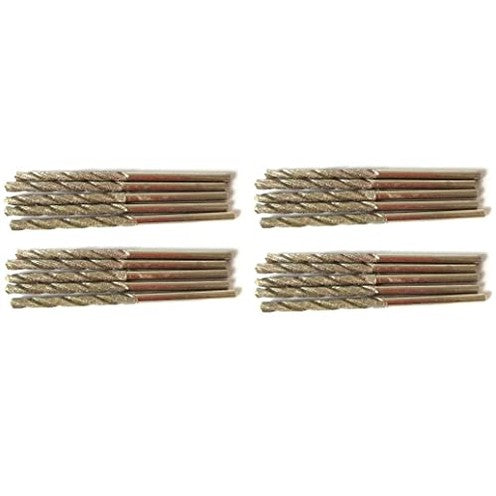 Diamond Drill Bit 2mm Set 20 Pcs Jewelry Beach Sea Glass Shells Gemstones 20 Pieces 2 mm Twist Bits Kit Pack by Drilax drilax-tools
