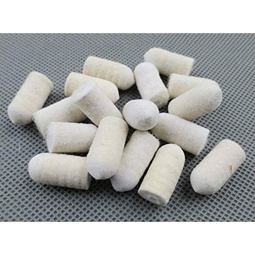 DRILAX 88 Pcs Wool Felt Polishing Buffing Waxing Pad Head Wheel Set Conical Point and Mandrel Kit Fit Dremel Wen Rotary Tools