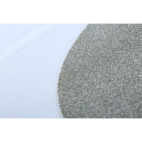 Drilax 6 inch Grit 150 Professional Quality High Density Diamond Coated Flat Lap Lapping Lapidary Wheel Disc Glass Jewelry Polishing Tool Grinding Sharpening Metal Back 1/2 Arbor Grit150