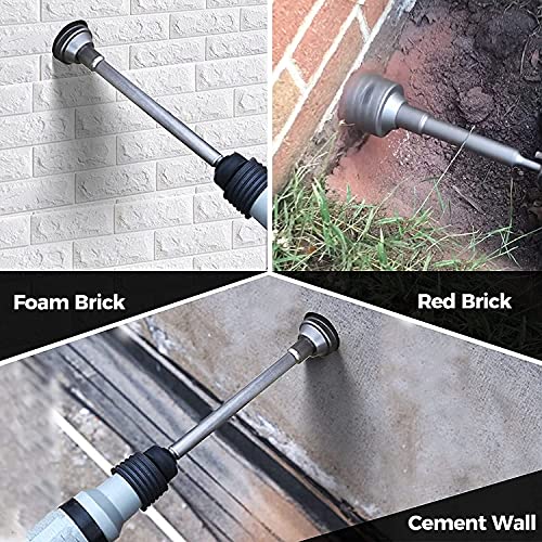 Concrete Hole Saw Set 9 Pcs SDS Plus SDS Max Shank for Concrete Brick Wall Cinder Block Pavement Stone 1-3/16 1-5/8 inch 2-1/2 inch 3-1/8 inch 4 inch Pilot Drill Bits drilax-tools