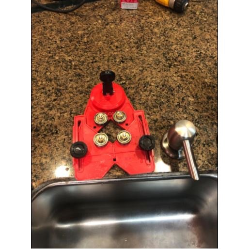 DRILAX Drill Bit Hole Saw Guide Jig Fixture Vacuum Suction Base with Water Coolant Hole drilax-tools