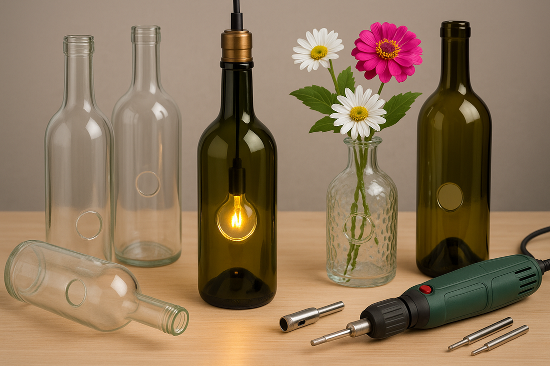 How to Drill Holes in Glass Bottles for Arts & Crafts