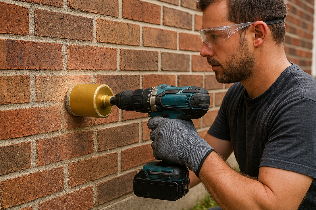 How to Drill Through Concrete and Brick Walls for HVAC, Plumbing, and Vents