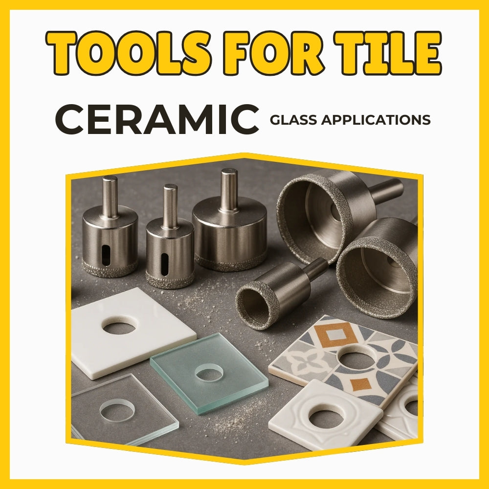 tools engineered for precision drilling in tile, ceramic, and glass