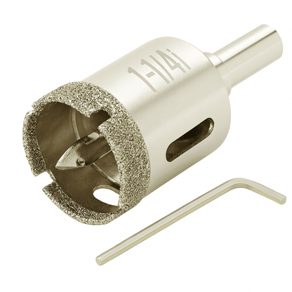 1-1/4 Inch Diamond Drill Bit with Pilot - Porcelain & Tile Hole Saw