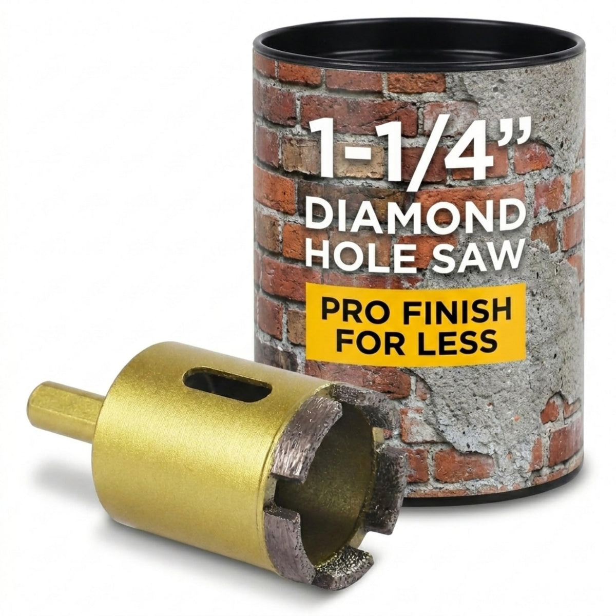 1-1/4 inch masonry diamond hole saw for concrete, brick and stone
