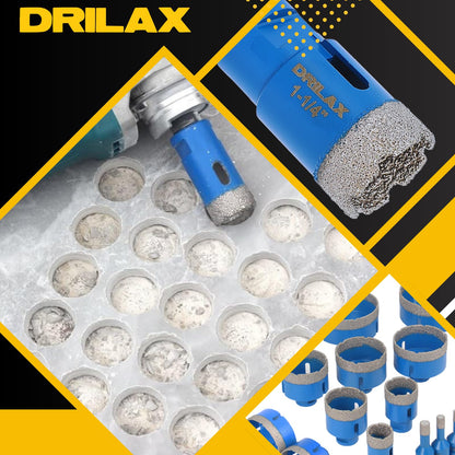 Drilling clean holes with an angle grinder
