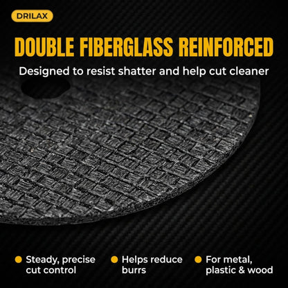 Close-up of the double fiberglass-reinforced disc surface