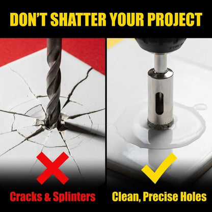 Clean, precise holes instead of cracks and splinters