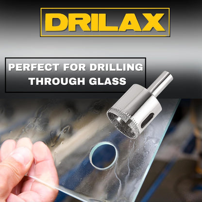 Drilling through glass