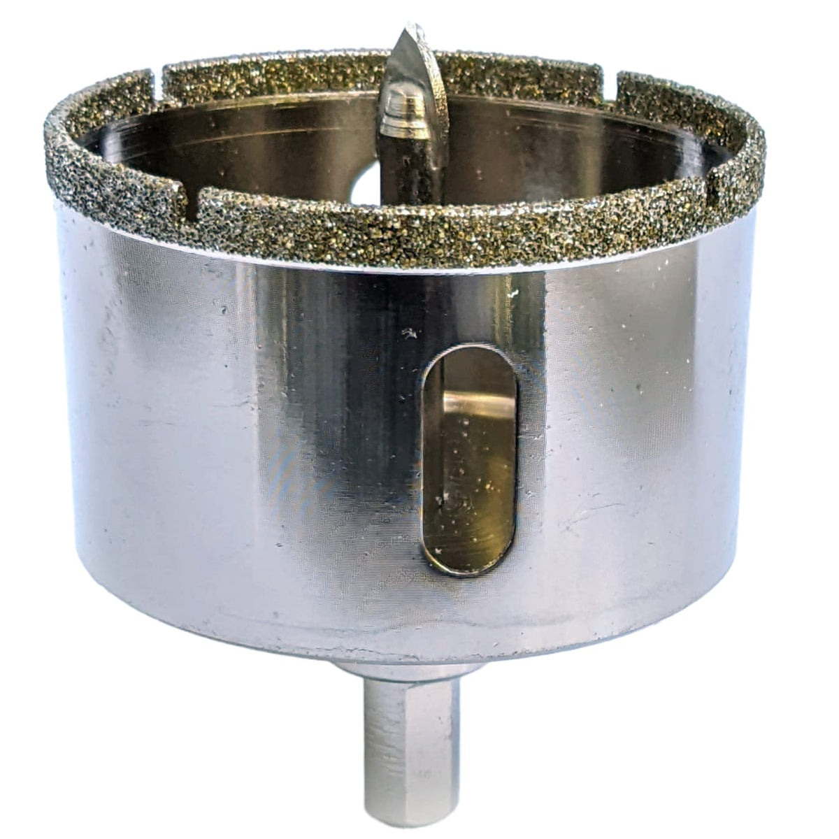 2-1/2 inch diamond hole saw with removable pilot pin