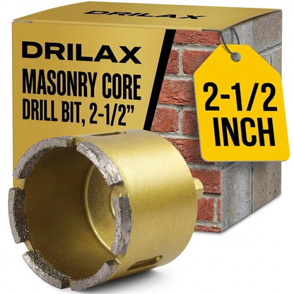 2-1/2 inch masonry core drill bit with box