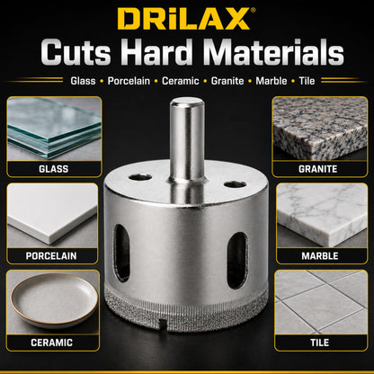 Cuts glass, granite, porcelain, marble, ceramic and tile