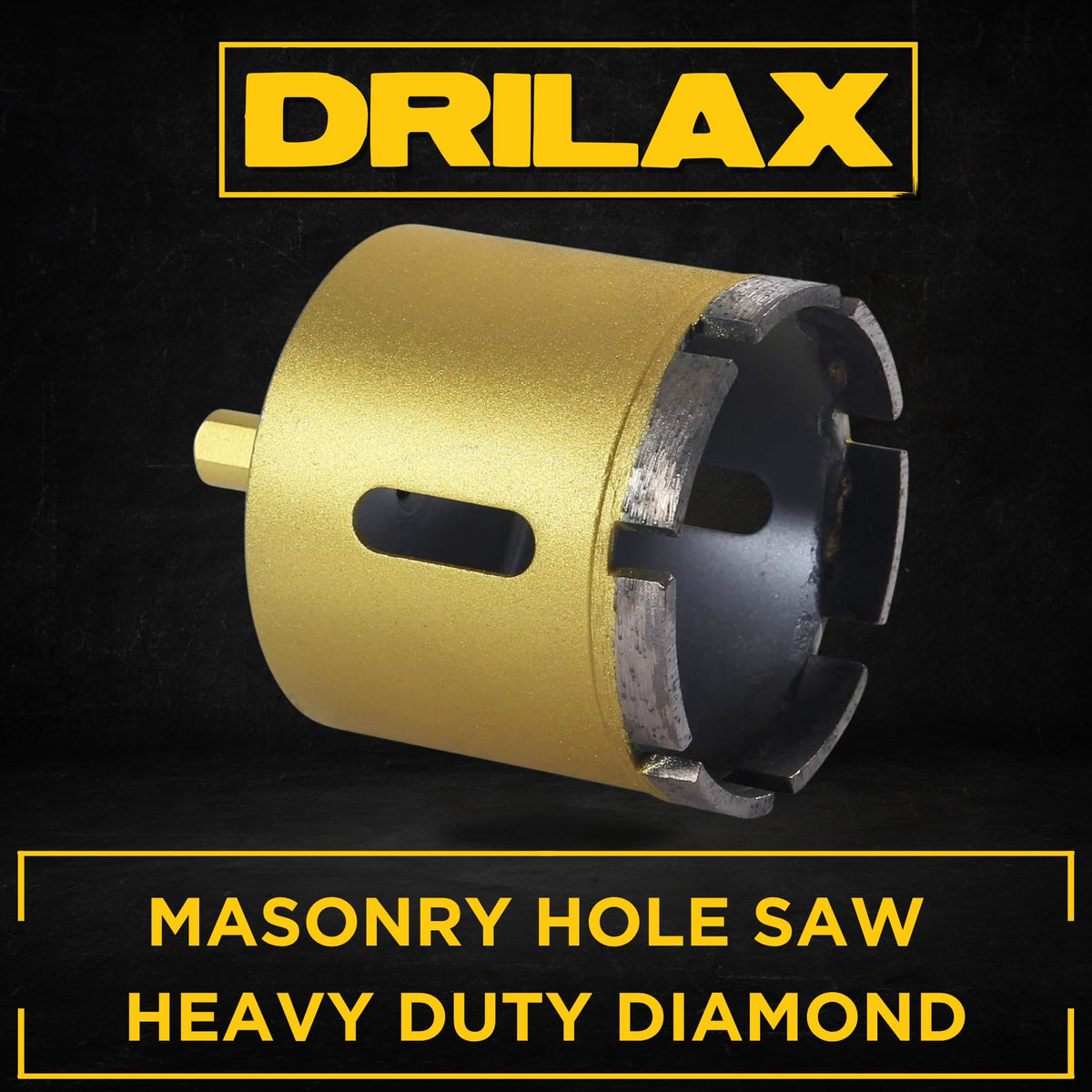 Diamond segments of the 2-3/8 inch heavy-duty masonry hole saw