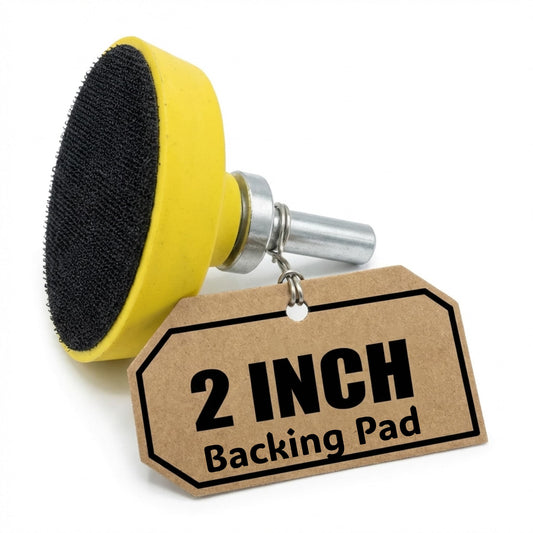 2 inch hook and loop backing pad with 1/4 inch shank