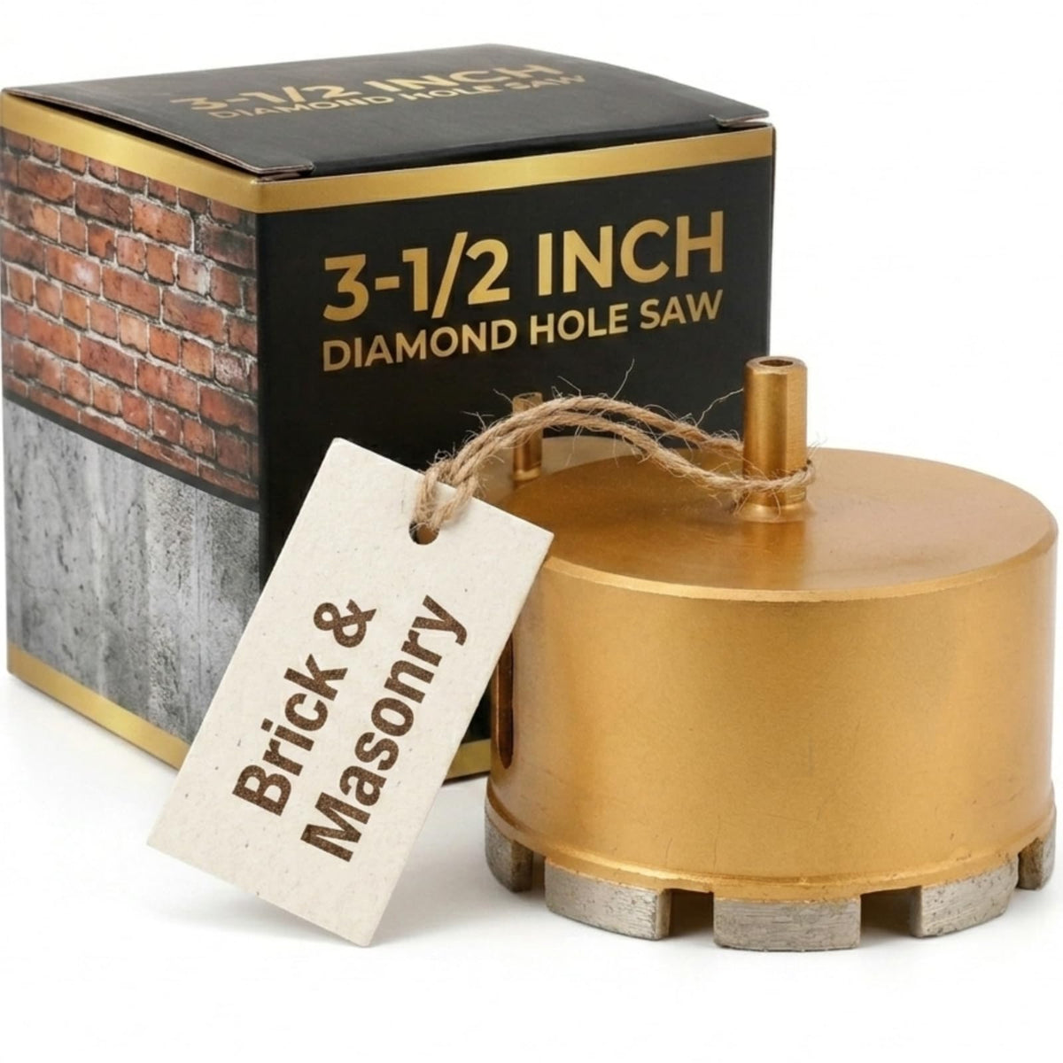 3-1/2 inch diamond hole saw for brick and masonry with box