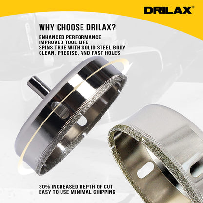 Solid steel body spins true; 30% increased depth of cut