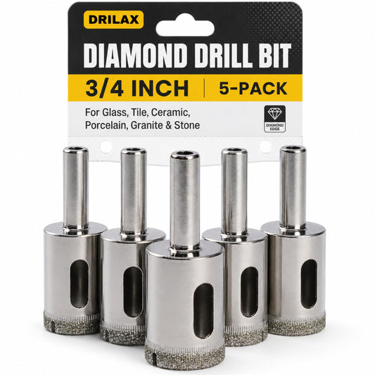 3/4 inch diamond drill bit 5-pack