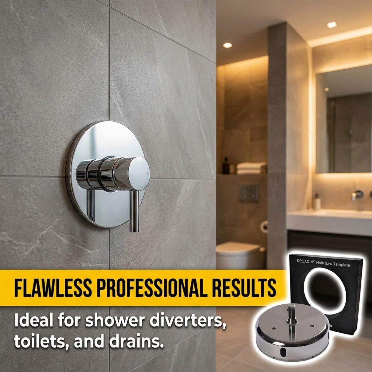 Ideal for shower diverters, toilets and drains