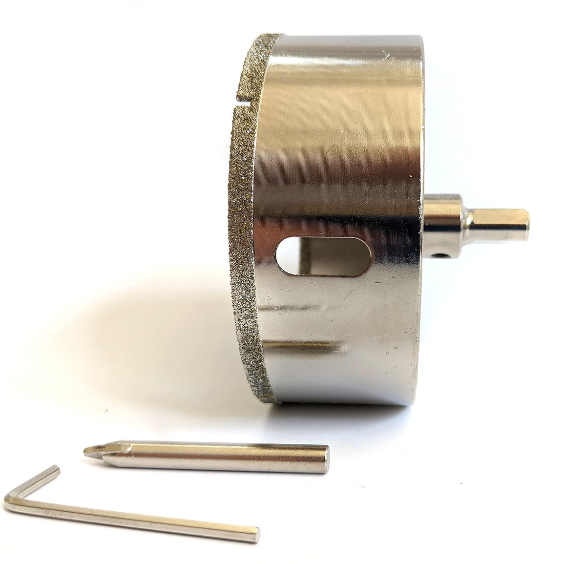 4 inch diamond hole saw with removable pilot bit and hex key
